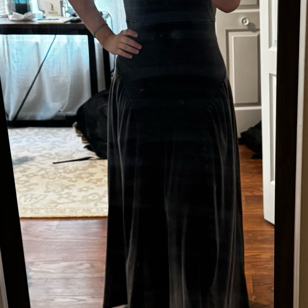 SHEIN Strapless Black Dress